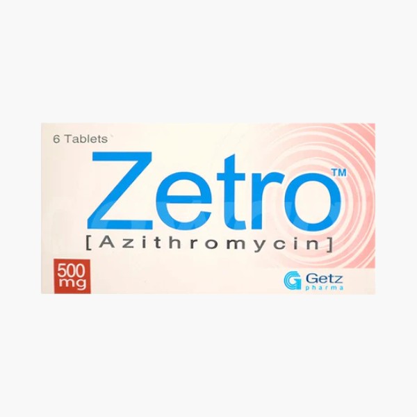Zetro Tablet 500mg, 6 Ct - Getz Pharma