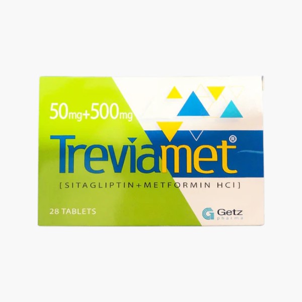 Treviamet (Sitagliptin/Metformin) 50/500mg, 28 Ct - Getz Pharma