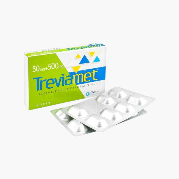 Treviamet (Sitagliptin/Metformin) 50/500mg, 14 Ct - Getz Pharma