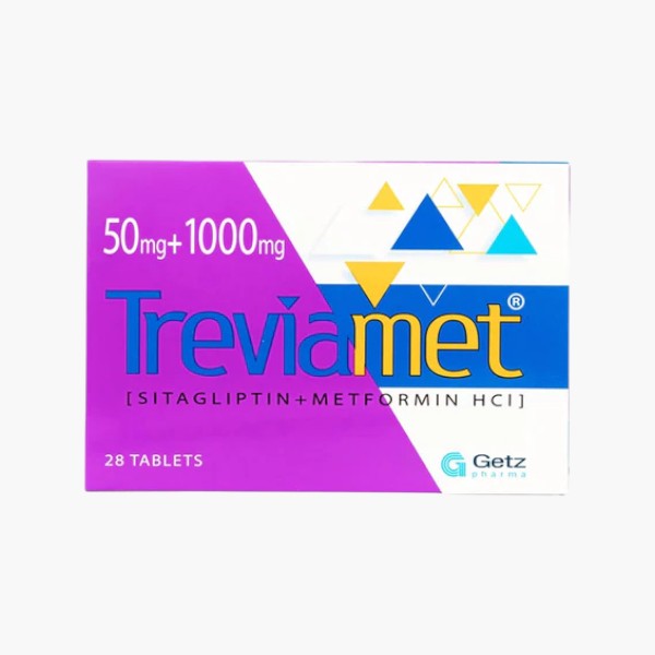 Treviamet (Sitagliptin/Metformin) 50/1000mg, 28 Ct - Getz Pharma