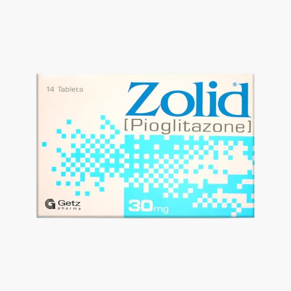 Zolid (Pioglitazone) Tablet 30mg, 14 Ct - Getz Pharma