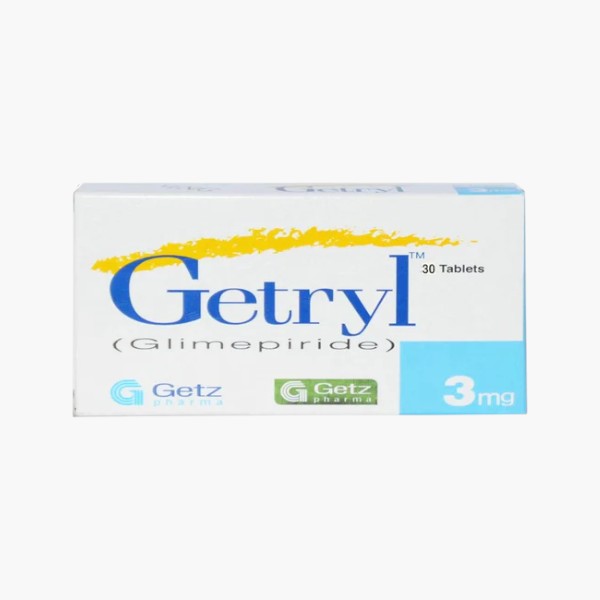 Getryl 3mg Tablet, 30 Ct - Getz Pharma