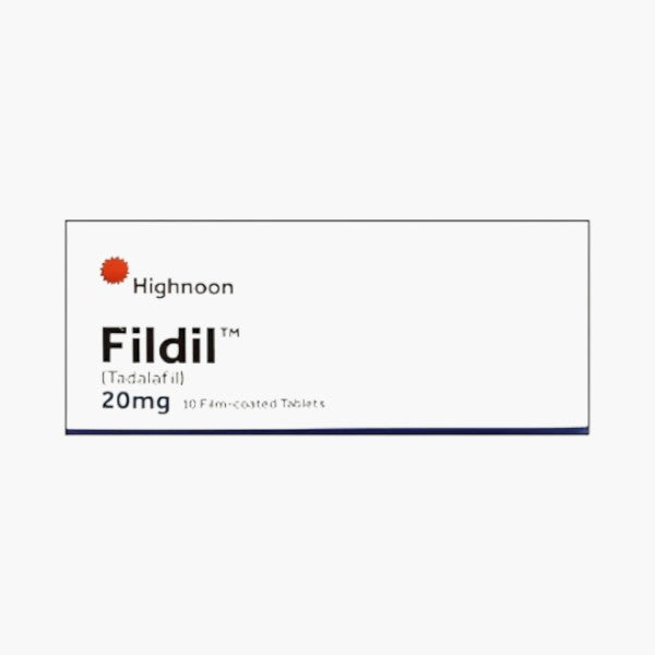 Fildil (Tadalafil) 20mg Tablets, 10 Ct - Highnoon