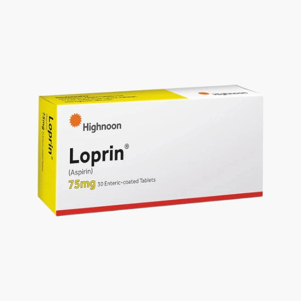 Loprin (Aspirin) 75mg, 30 Ct - Highnoon