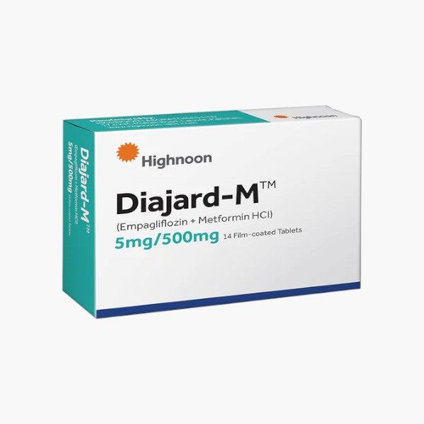 Diajard-M (Empagliflozin/Metformin) 5mg/500mg Tablets, 14 Ct - Highnoon