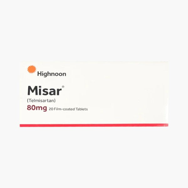 Misar 80mg Tablets, 20 Ct - Highnoon