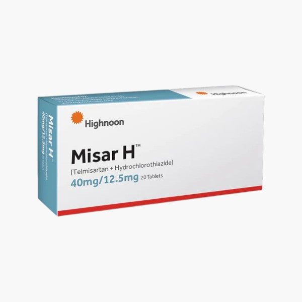 Misar H 40mg/12.5mg Tablets, 20 Ct - Highnoon