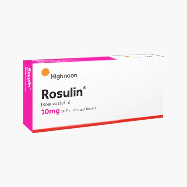Rosulin (Rosuvastatin) Tablets 10mg, 10 Ct - Highnoon