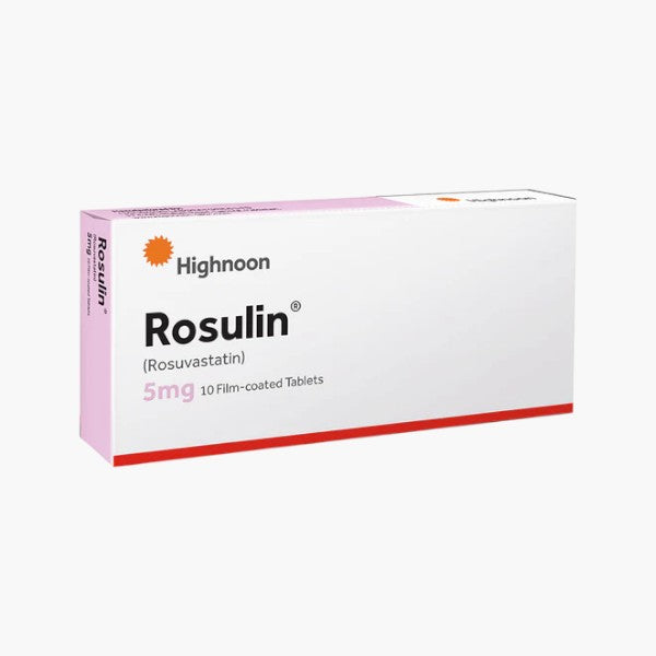 Rosulin (Rosuvastatin) Tablets 5mg, 10 Ct - Highnoon