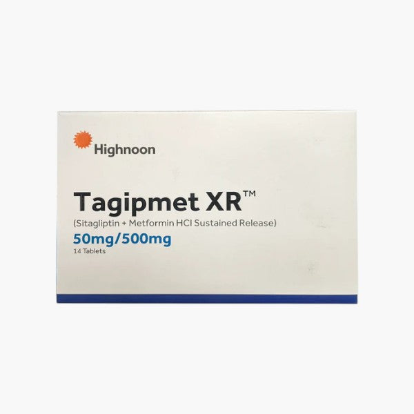Tagipmet XR (Sitagliptin/Metformin) Tablets 50mg/500mg 14 Ct - Highnoon