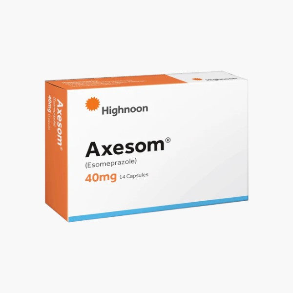Axesom (Esomeprazole) 40mg, 14 Ct - Highnoon