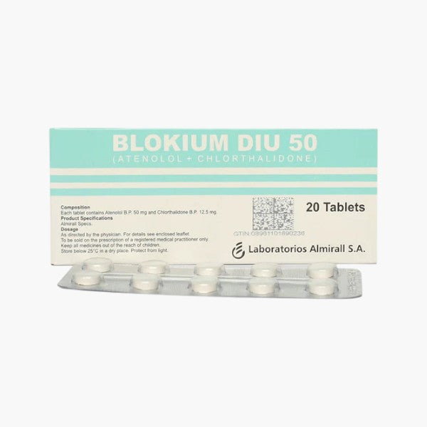 Blokium Diu 50 Tablets, 20 Ct - Highnoon
