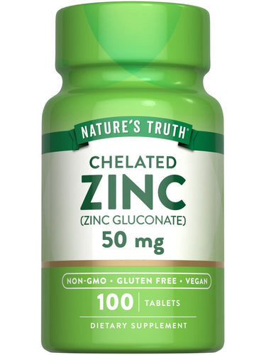Chelated Zinc 50mg 100tabs