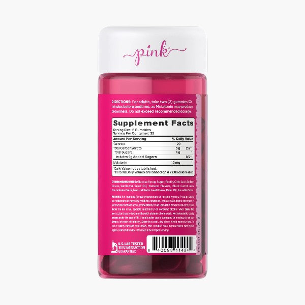 Pink Melatonin Sleep 70 Gummies
