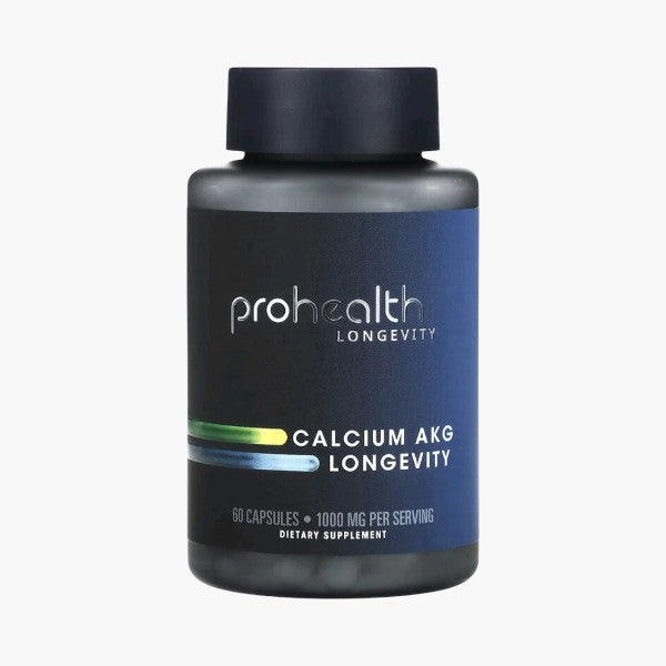 Calcium AKG Longevity, 1,000 mg , 60 Capsules (500 mg per Capsule)