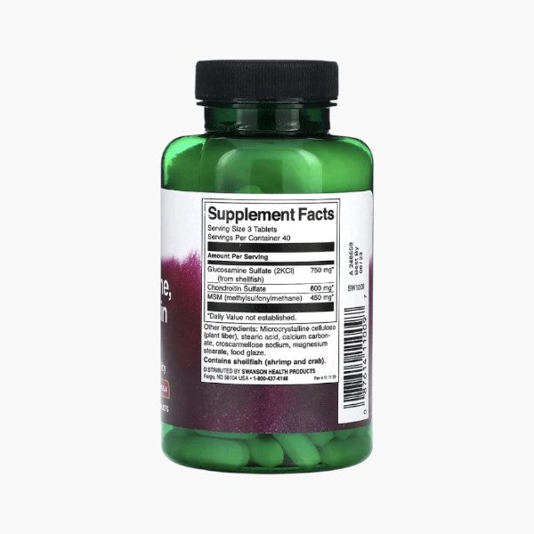 Glucosamine, Chondroitin & MSM, 120 Tablets