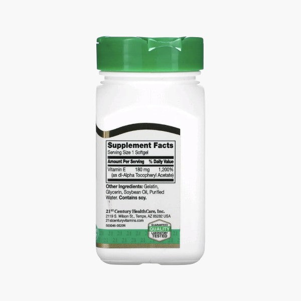 Vitamin E, 180 mg (400 IU), 110 Softgels