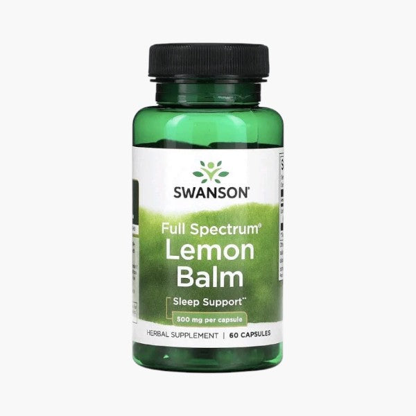 Full Spectrum Lemon Balm, 500 mg, 60 Capsules