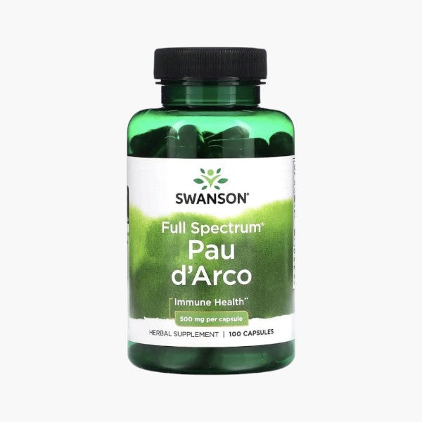 Full Spectrum Pau d'Arco, 500 mg, 100 Capsules