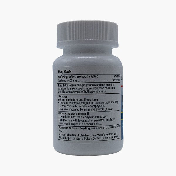 GeriCare Guaifenesin 400mg Expectorant Caplets, Mucus Relief 100 Count (Pack of 1)