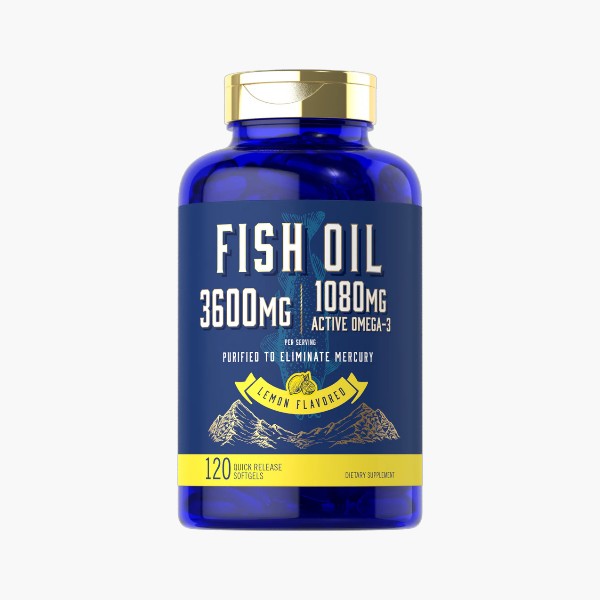 Fish Oil 3600mg with Omega-3 1080mg per serving | 120 Softgels