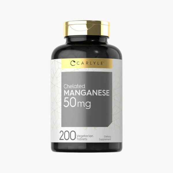 Chelated Manganese, 50 mg, 200 Vegetarian Tablets