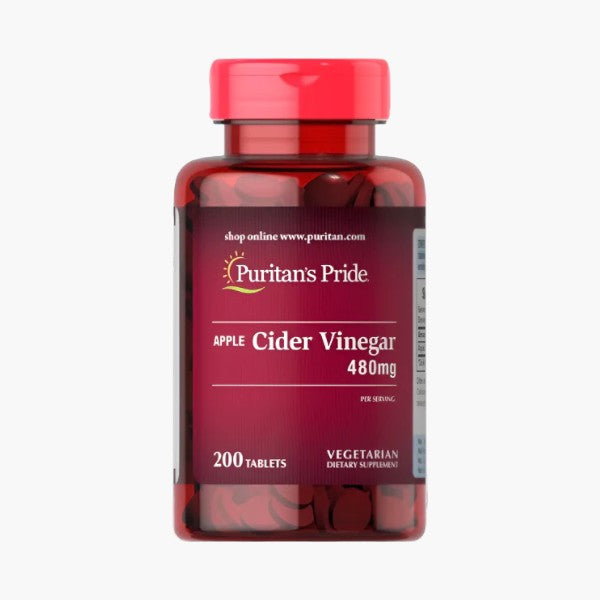 Apple Cider Vinegar 480 mg, 200 Tablets
