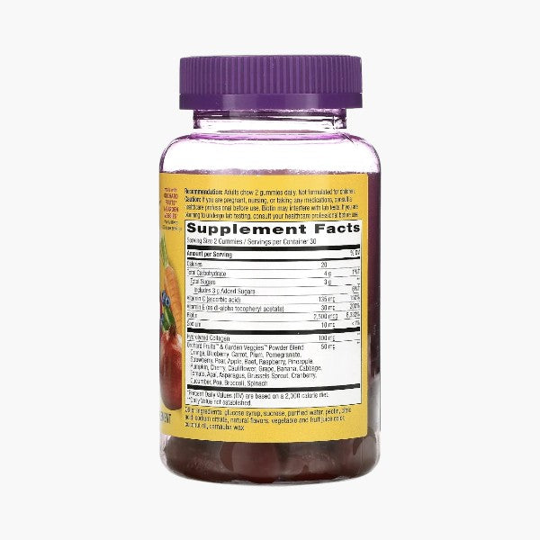 Alive! Hair, Skin & Nails with Collagen & Biotin, Strawberry, 60 Gummies