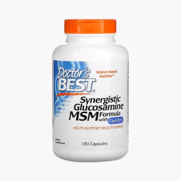 Synergistic Glucosamine MSM Formula with OptiMSM, 180 Capsules