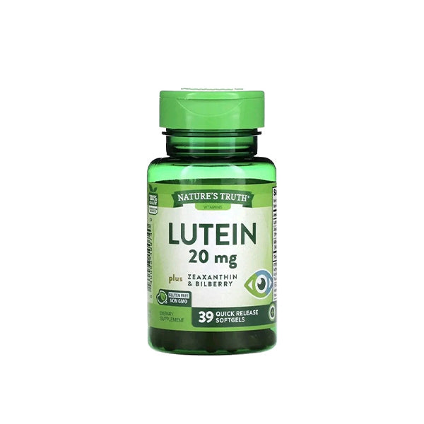 Lutein plus Zeaxanthin & Bilberry, 20 mg, 39 Quick Release Softgels
