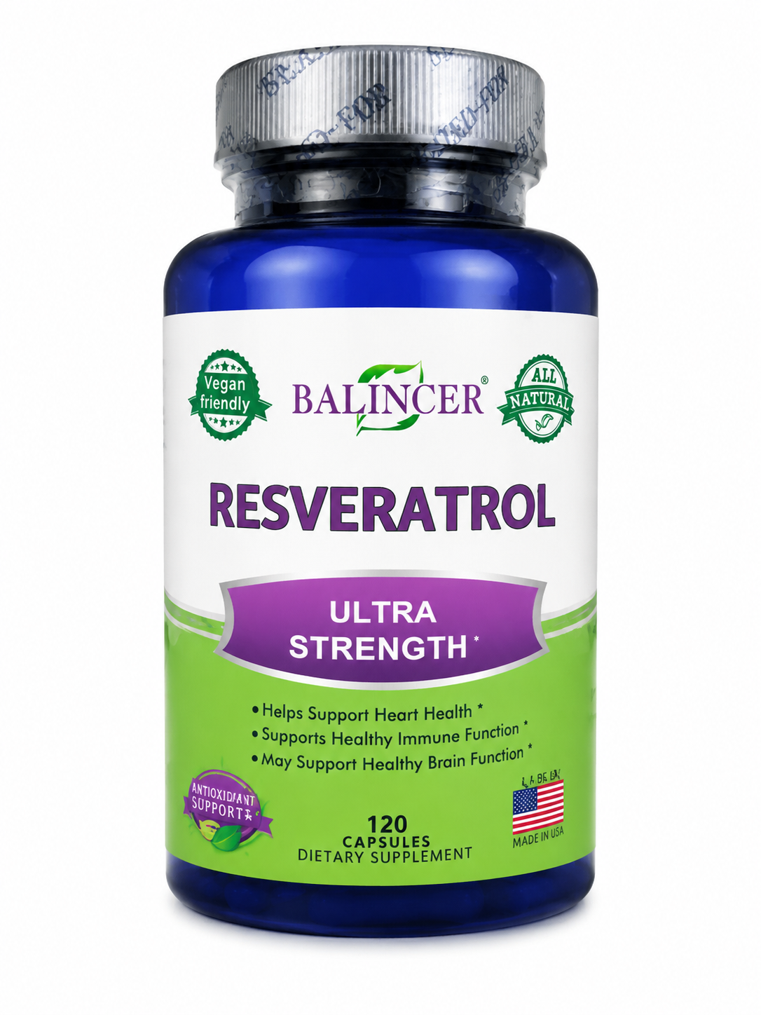 Resveratrol 500mg Ultra Strength 120Caps