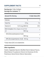DHA 300 mg (per serving) plus Vitamin D3, 150 Mini Softgels