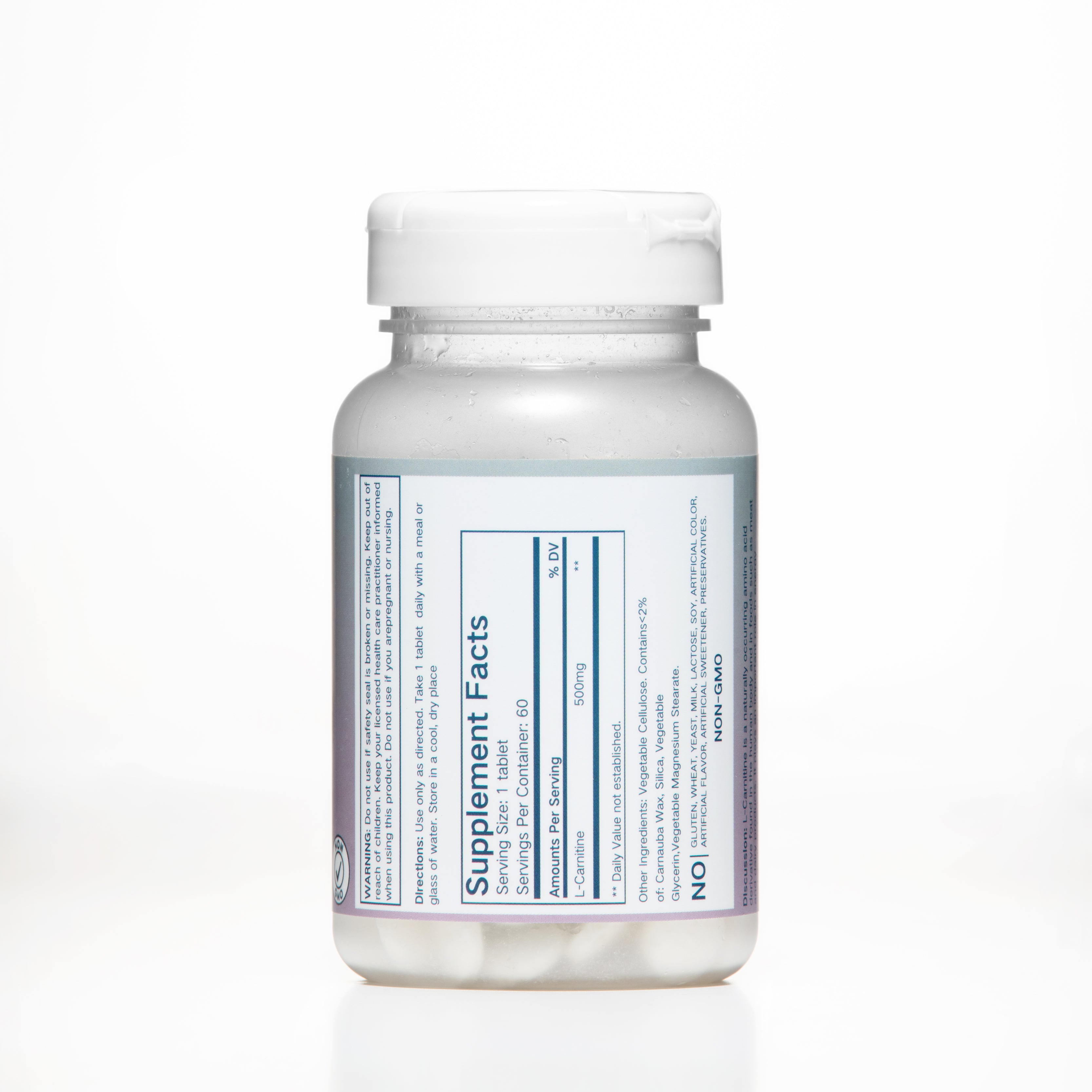 Supplify L-Carnitine 500mg – 60 Tablets