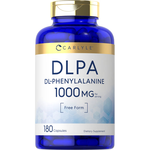 DL-Phenylalanine (DLPA), 1000 mg (per serving), 180 Quick Release Capsules