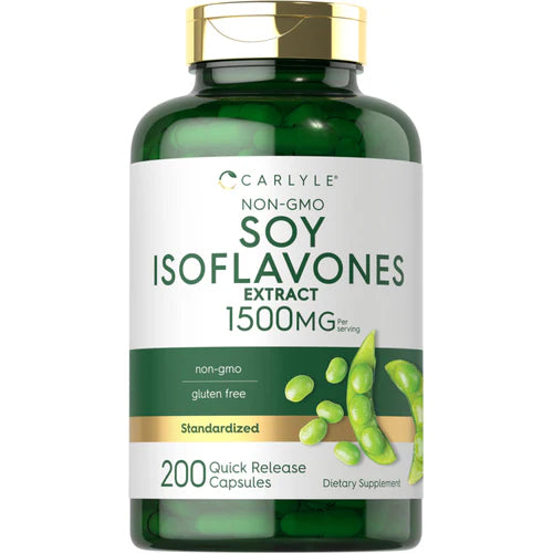 Soy Isoflavones Extract, 1500 mg (per serving), 200 Quick Release Capsules