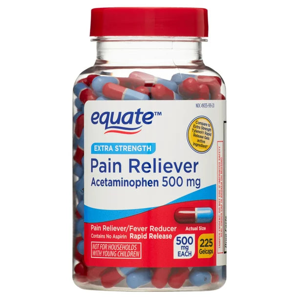 Extra-Strength Acetaminophen Rapid Release Gel-caps, 500 mg, 225 Count