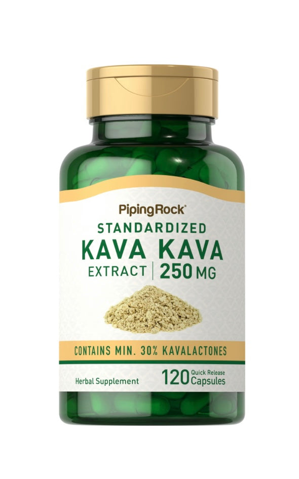 Kava Kava Standardized Extract - 250 mg, 120 Quick Release Capsules