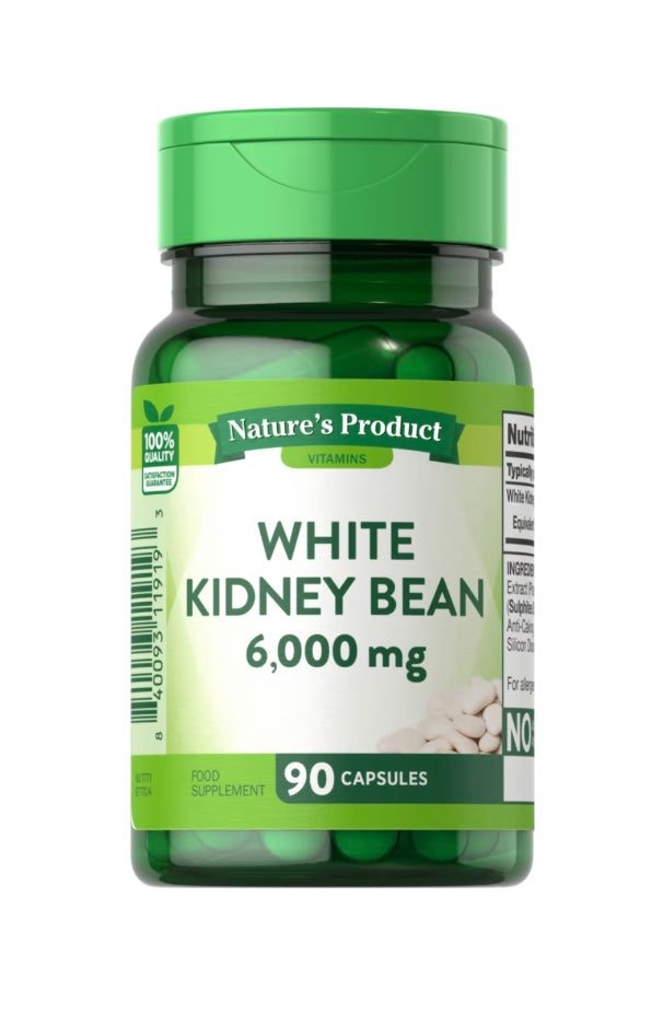 White Kidney Bean, 6000 mg, 90 Capsules