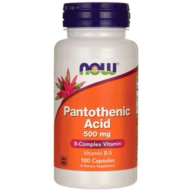 Pantothenic Acid - 500mg, 100 Caps