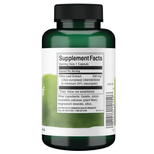 Olive Leaf Extract - 500mg 120 Caps