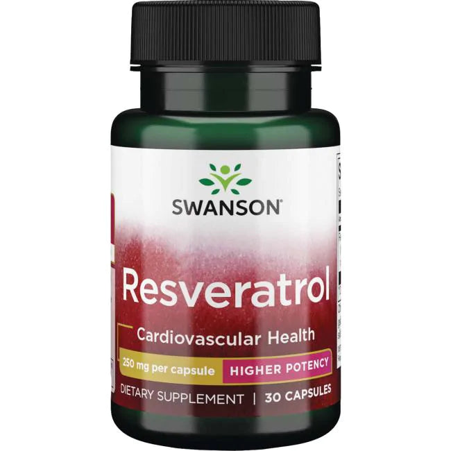 Resveratrol, Higher Potency - 250mg, 30 Caps