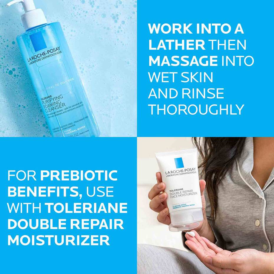 La Roche-Posay Toleriane Purifying Foaming Face Cleanser for