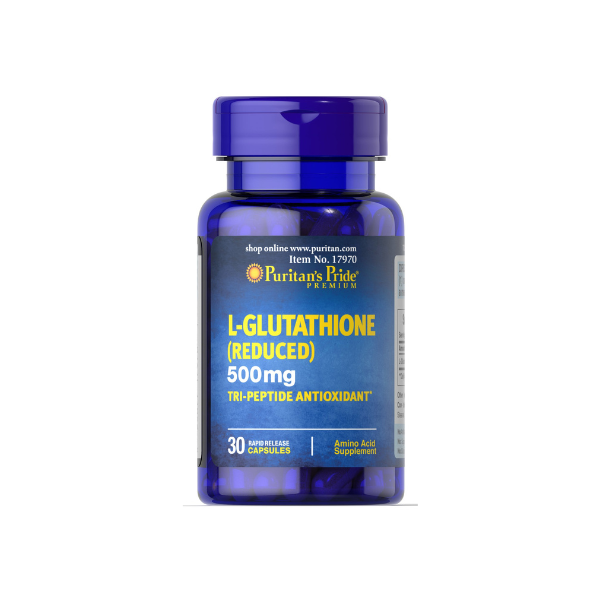 L - Glutathione (Reduced) 500 mg, 30 Caps